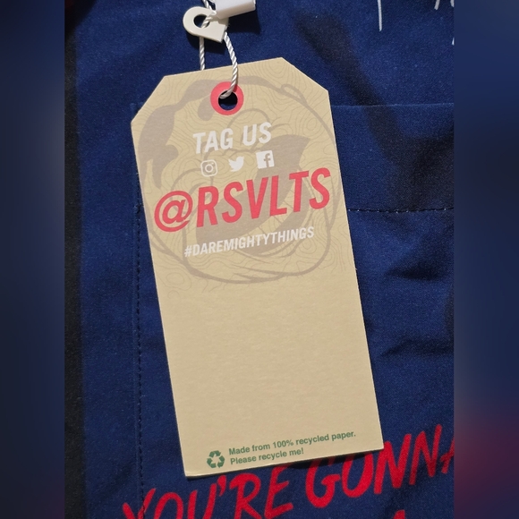 RSVLTS Universal Studios Mens JAWS Shark Graphic Button Down Shirt Sz Small NEW - Picture 5 of 6